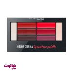 خرید پالت رژ لب و هایلایتر میبلین مدل color contour