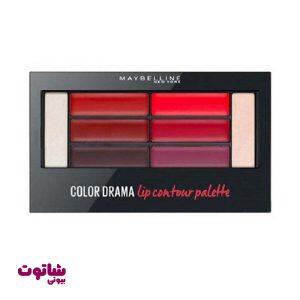 خرید پالت رژ لب و هایلایتر میبلین مدل color contour