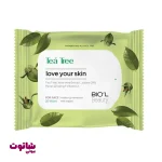خرید دستمال مرطوب بیول مدل Tea Tree